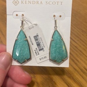 Kendra Scott Gold & turquoise earrings
